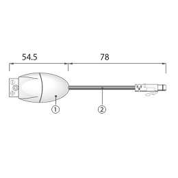 エスペックミック センサ接続ケーブル TCH-1010 熱電対