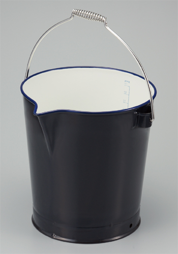 Tgk 東京硝子器械 Trywinz ホーロー引きバケツ 口付き 13l Tgk 東京硝子器械 Trywinz ホーロー引きバケツ 口付き 13l